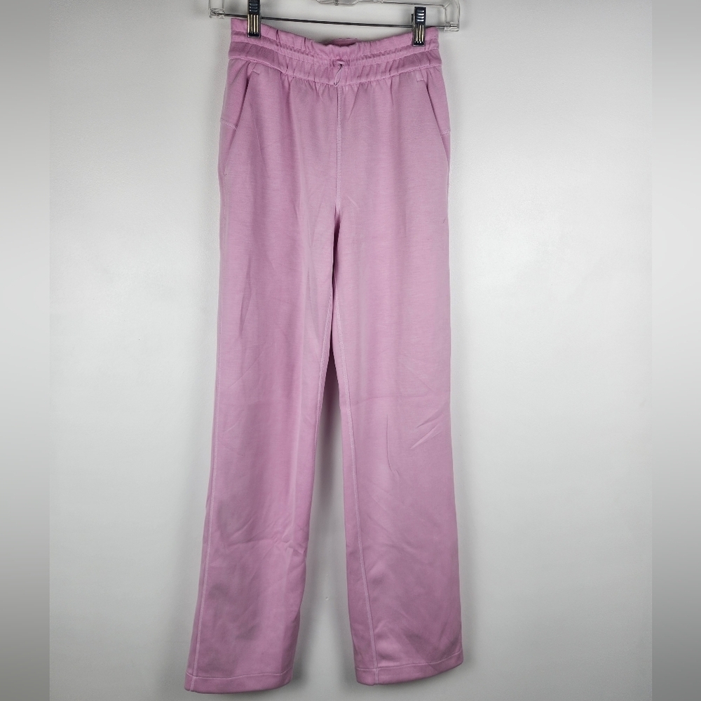 Lululemon Scuba Wide-Leg Mid-Rise Pant Size 2 Pink Mauve Drawstring